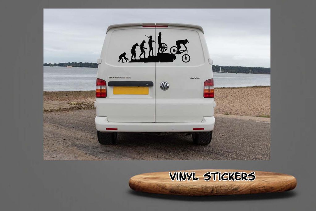 Evolution Of ATB Motorcross van life Vinyl Sticker