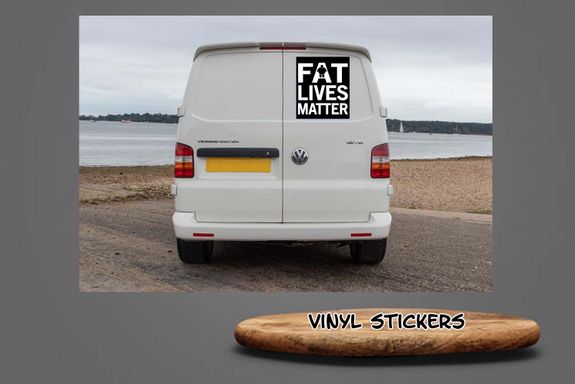 Fat Lives Matter Vinyl Sticker
