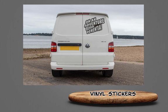 On an Adventure Before Dementia Vinyl Sticker
