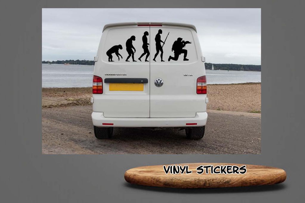 Evolution of Man Soldier, Vinyl Sticker