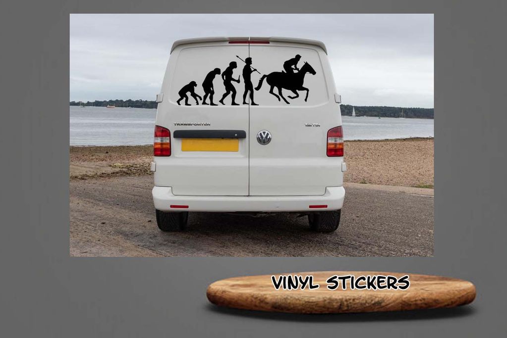 Evolution of Man Horse, Vinyl Sticker